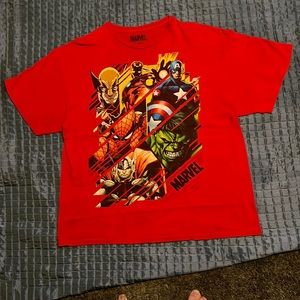 2XL Marvel Wolverine, Iron Man, Captain America, Spider-Man, Hulk, Thor. Used